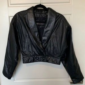 Wilsons Vintage Black Leather Jacket